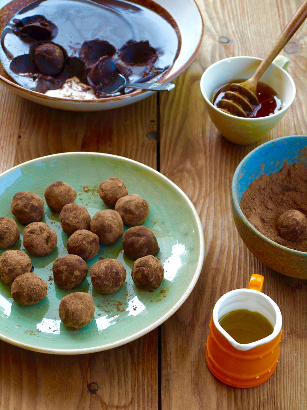 mandarin oil chocolate truffles