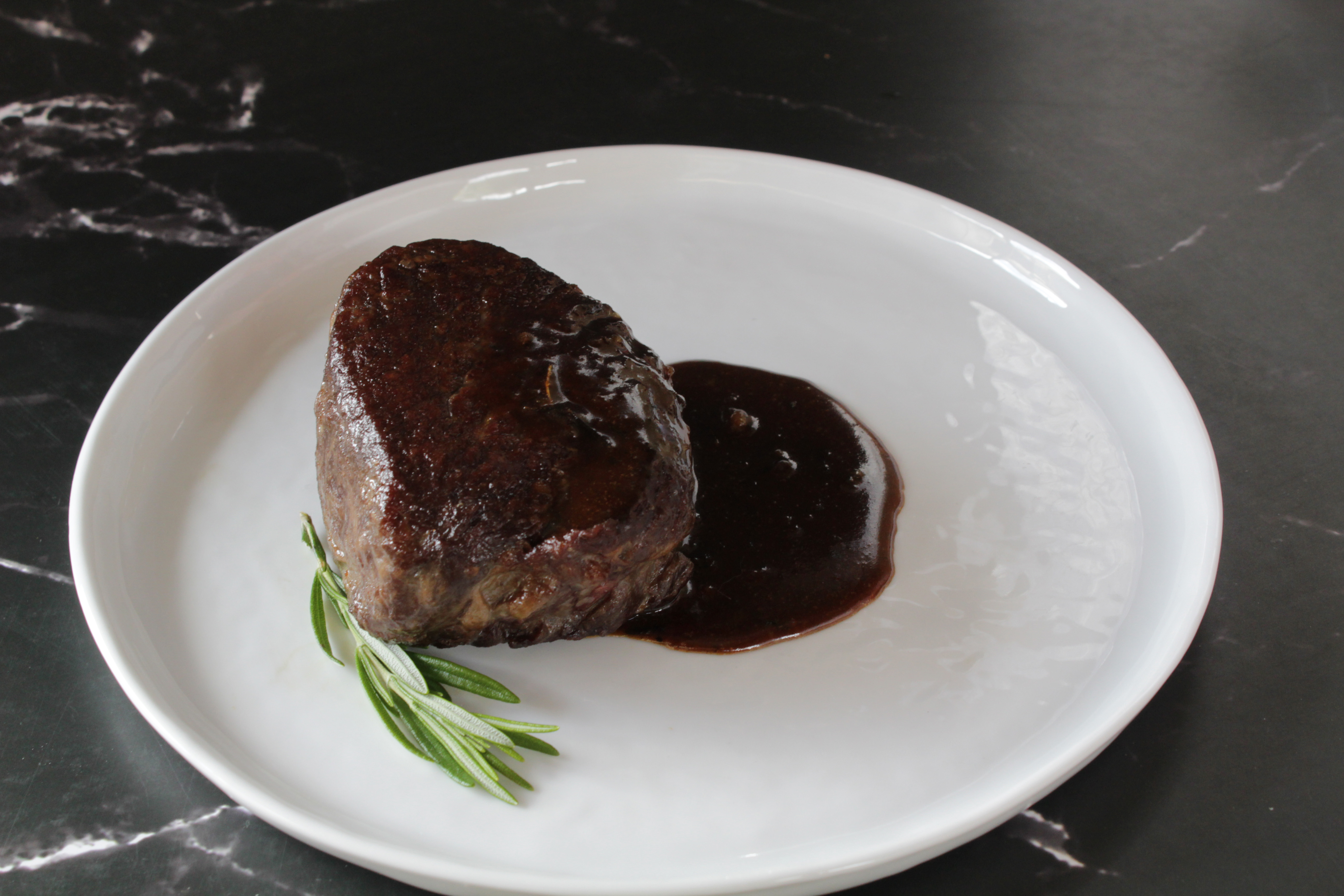 Ribeye Filets with Bone Marrow Bordelaise