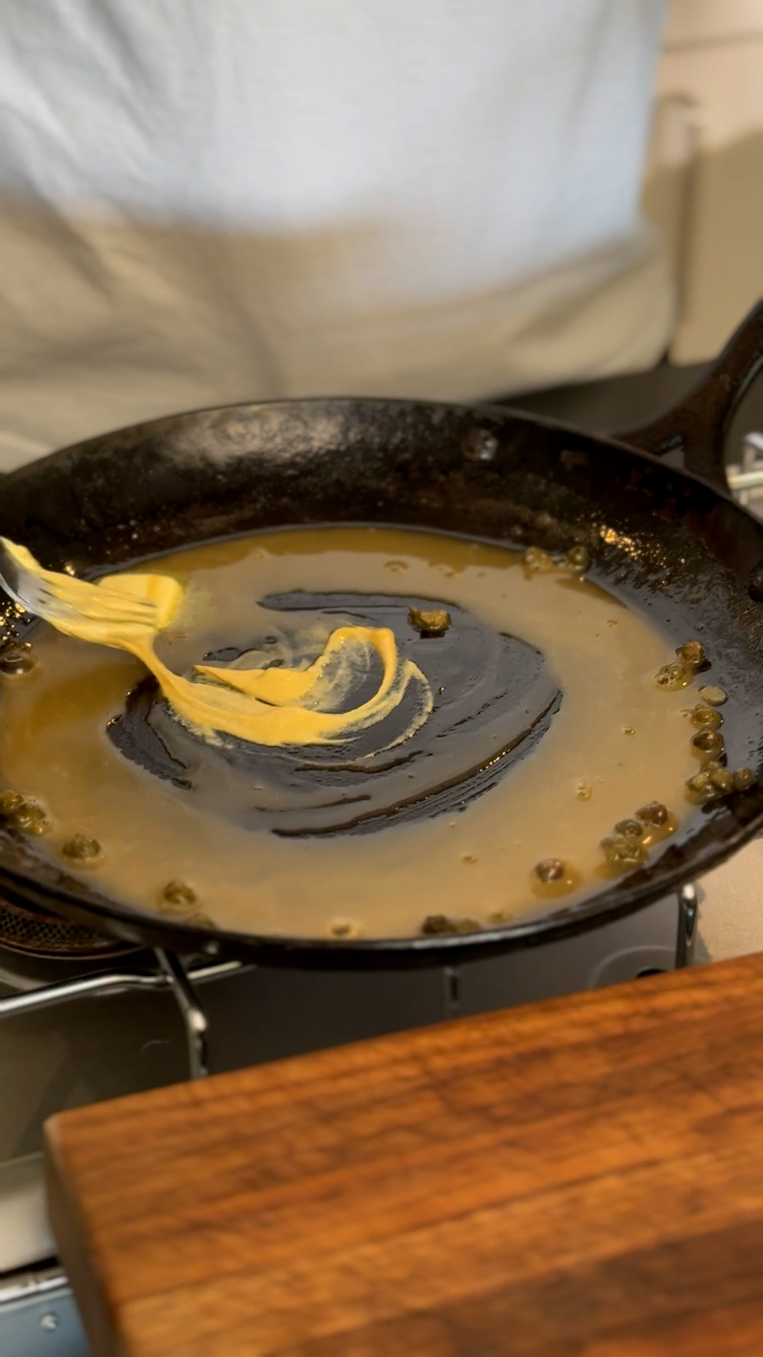 Image of Add butter, mustard and lemon juice. Mix the sauce until...