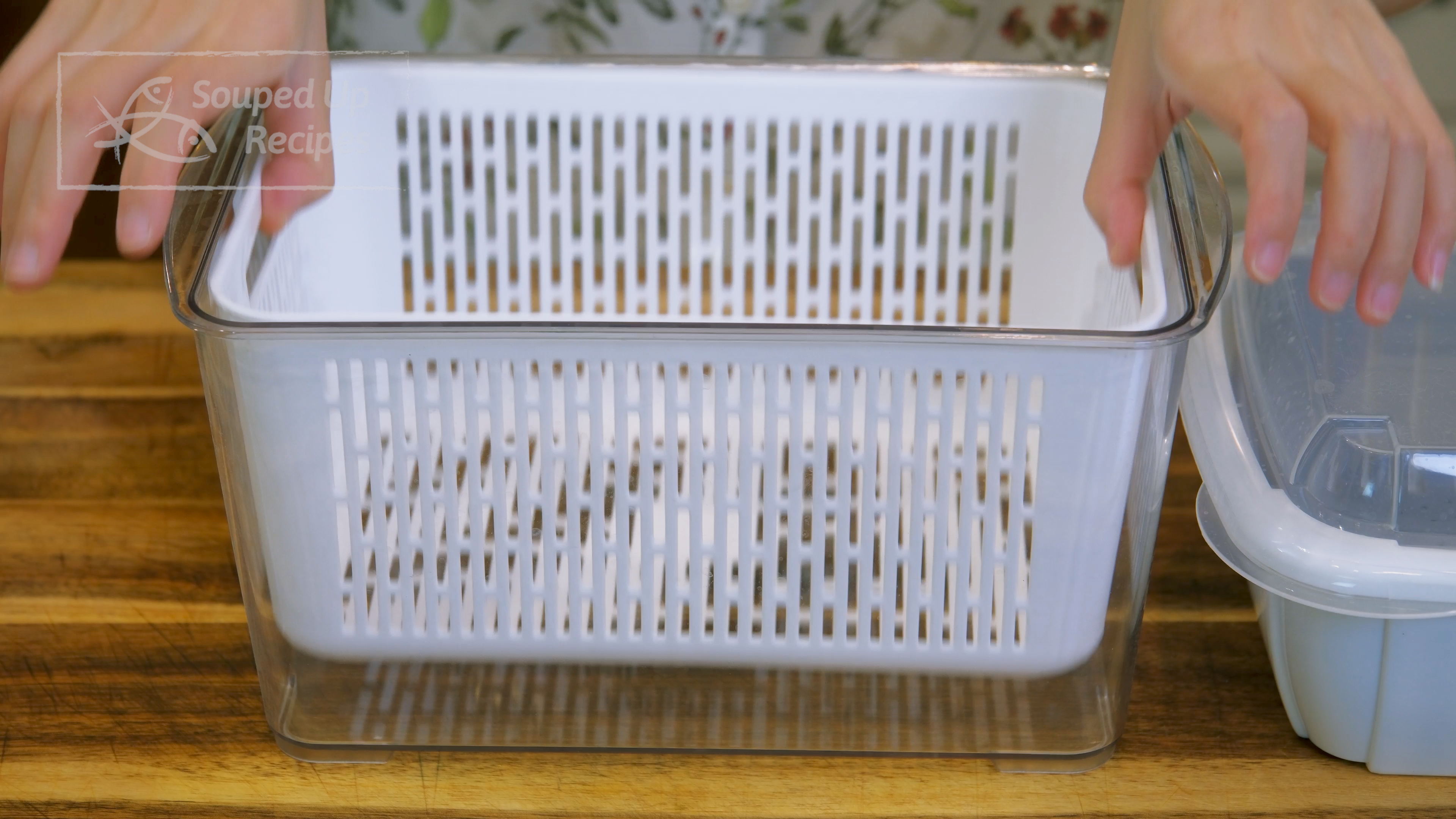 Image of If making a small amount, use a double-layer stackable basket...