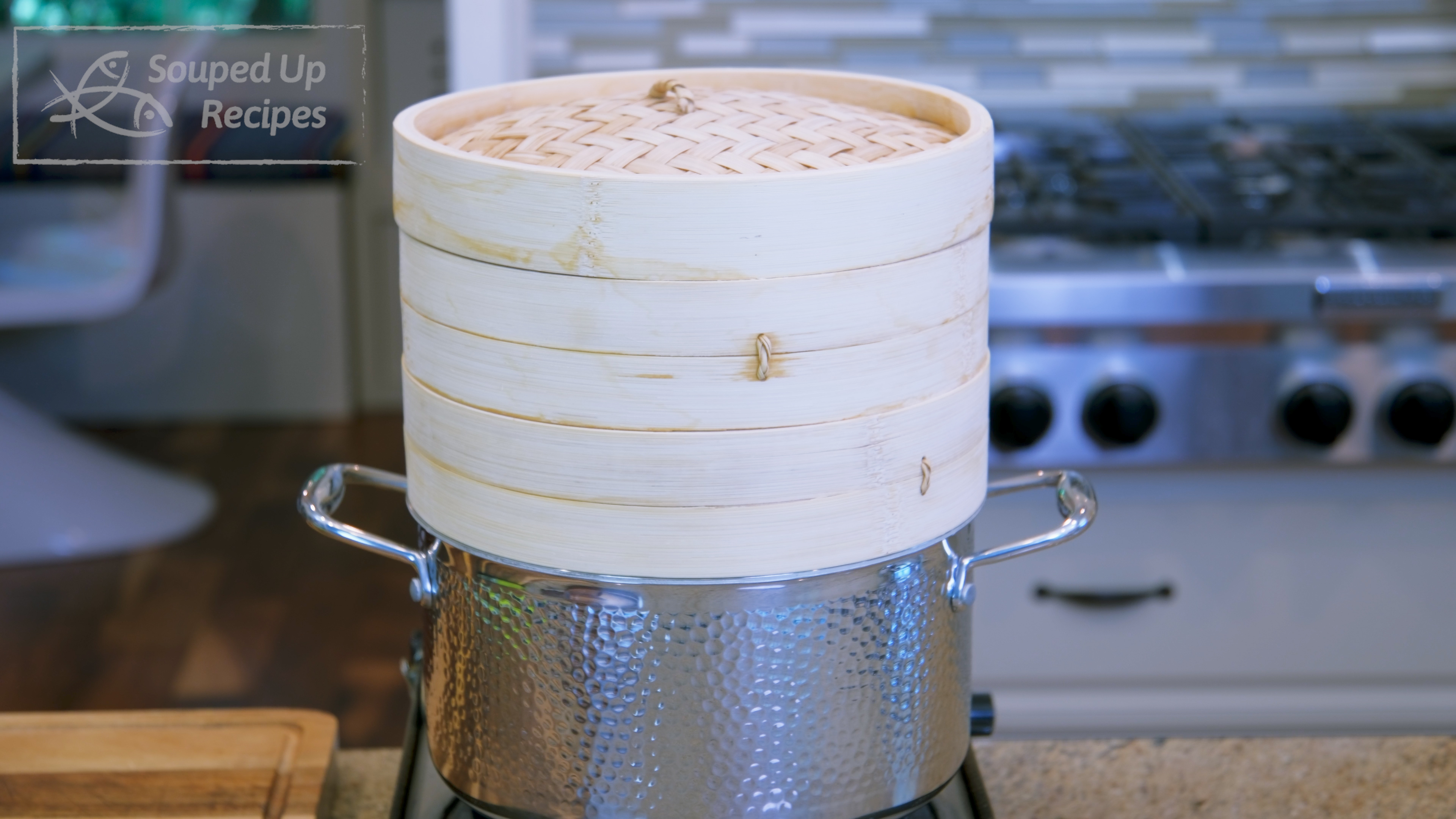 Image of Pre-boil the water in the pot. Steam the dumplings over high...