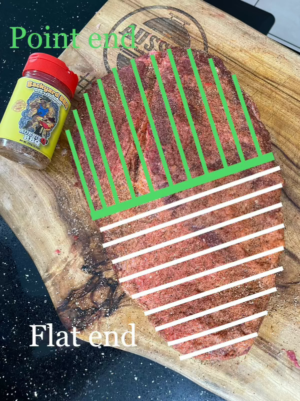 Image of Slicing. Your hunk of meat has been smoked and rested...