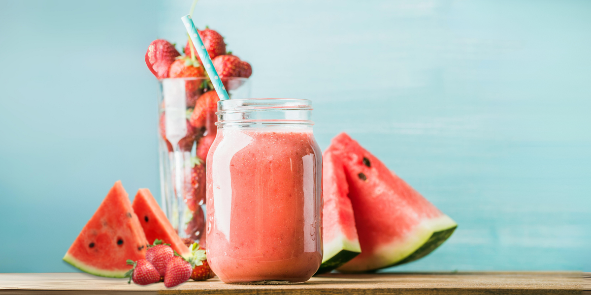 Strawberry Watermelon Mojito Protein Shake