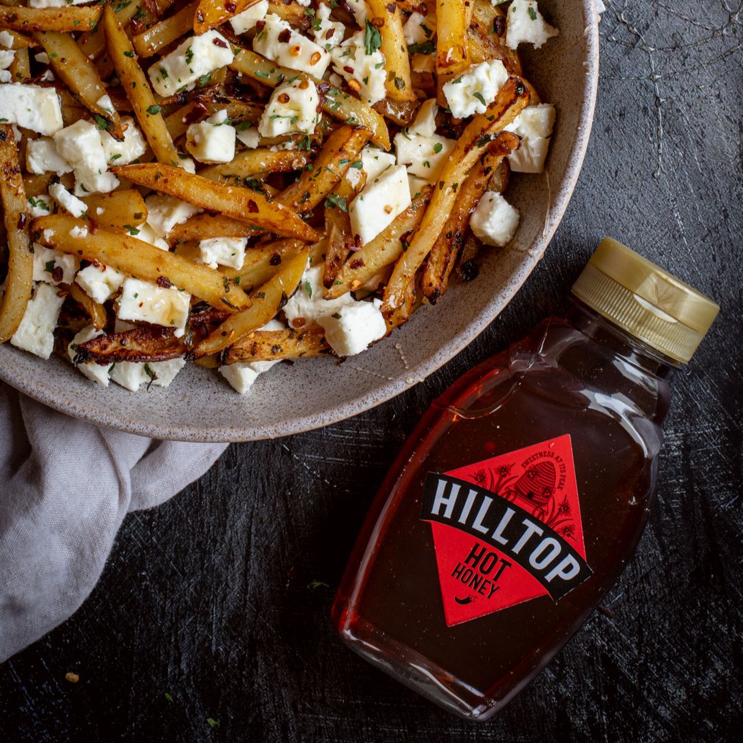 Hot Honey Feta Fries