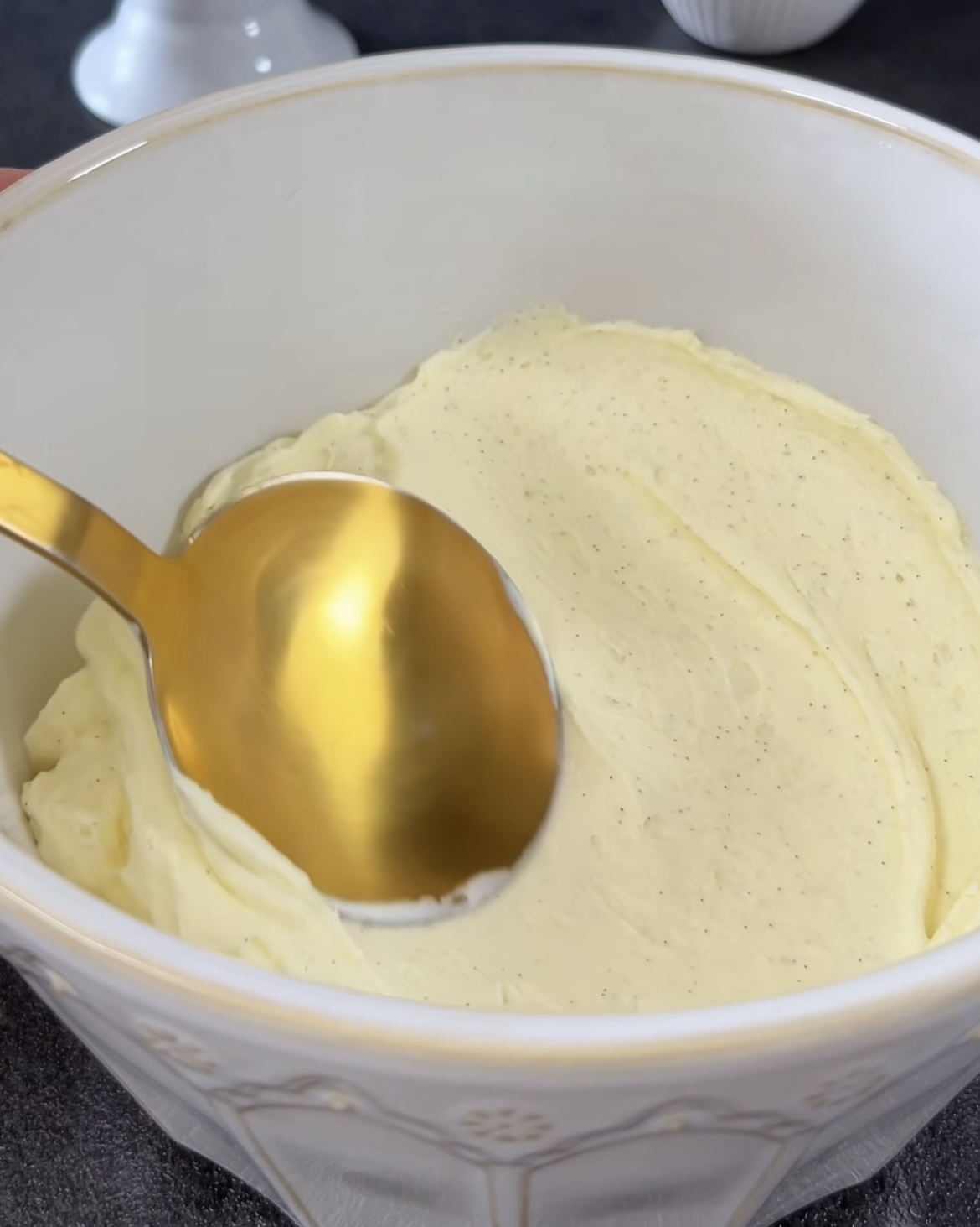 Image of Beat the soft butter and gradually fold in the cooled...