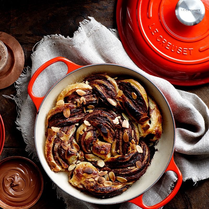 Braided Nutella wreath