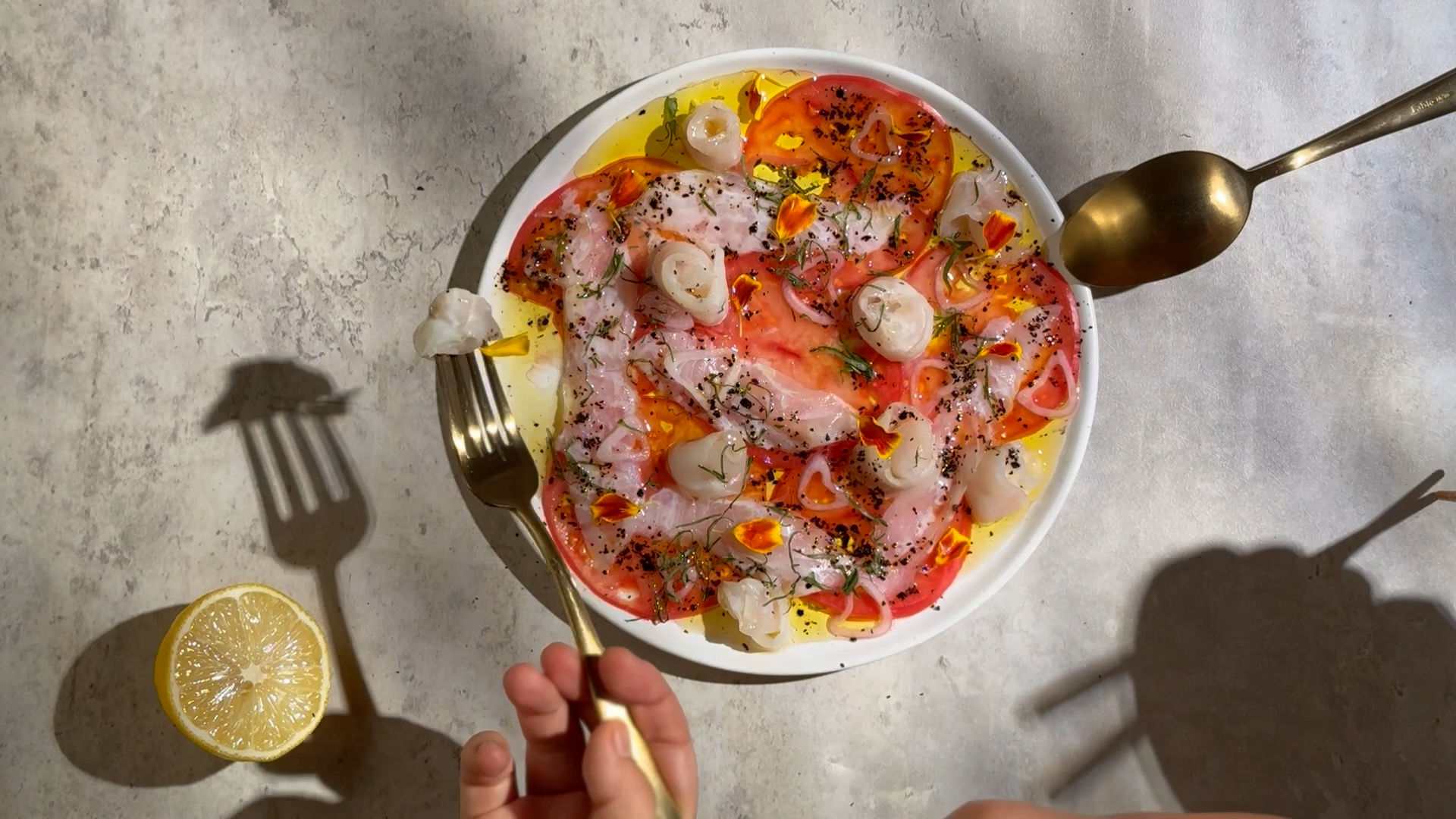 Image of Share and Savor: This crudo is best enjoyed fresh, ideally...