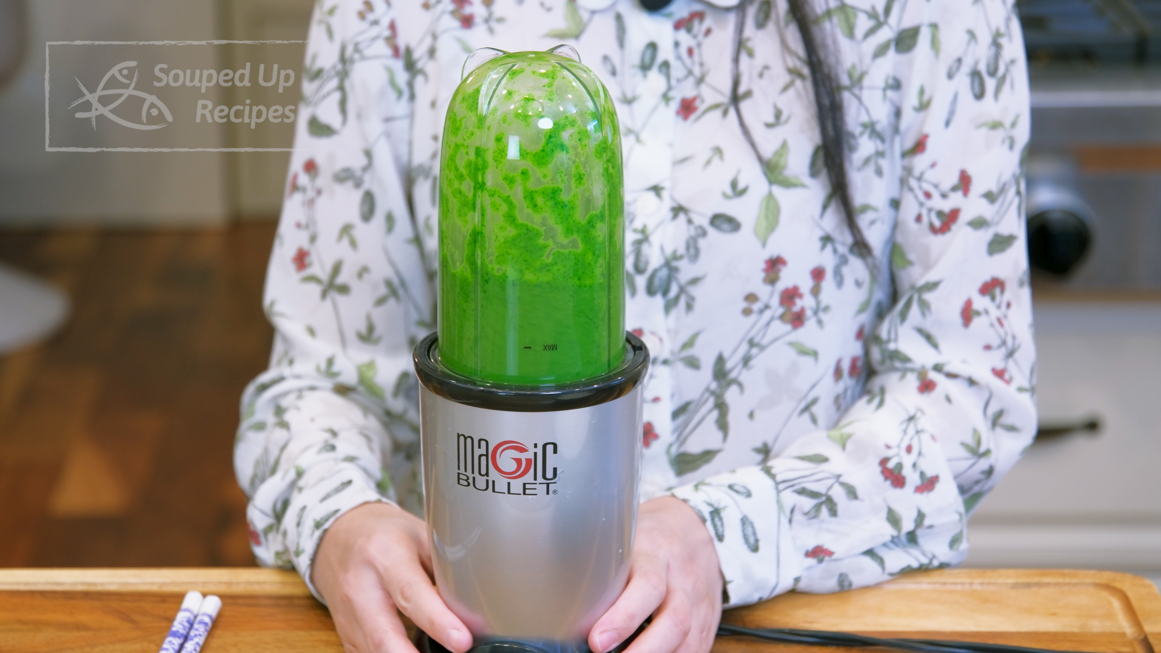 Image of Transfer the cilantro into a blender cup and add water...