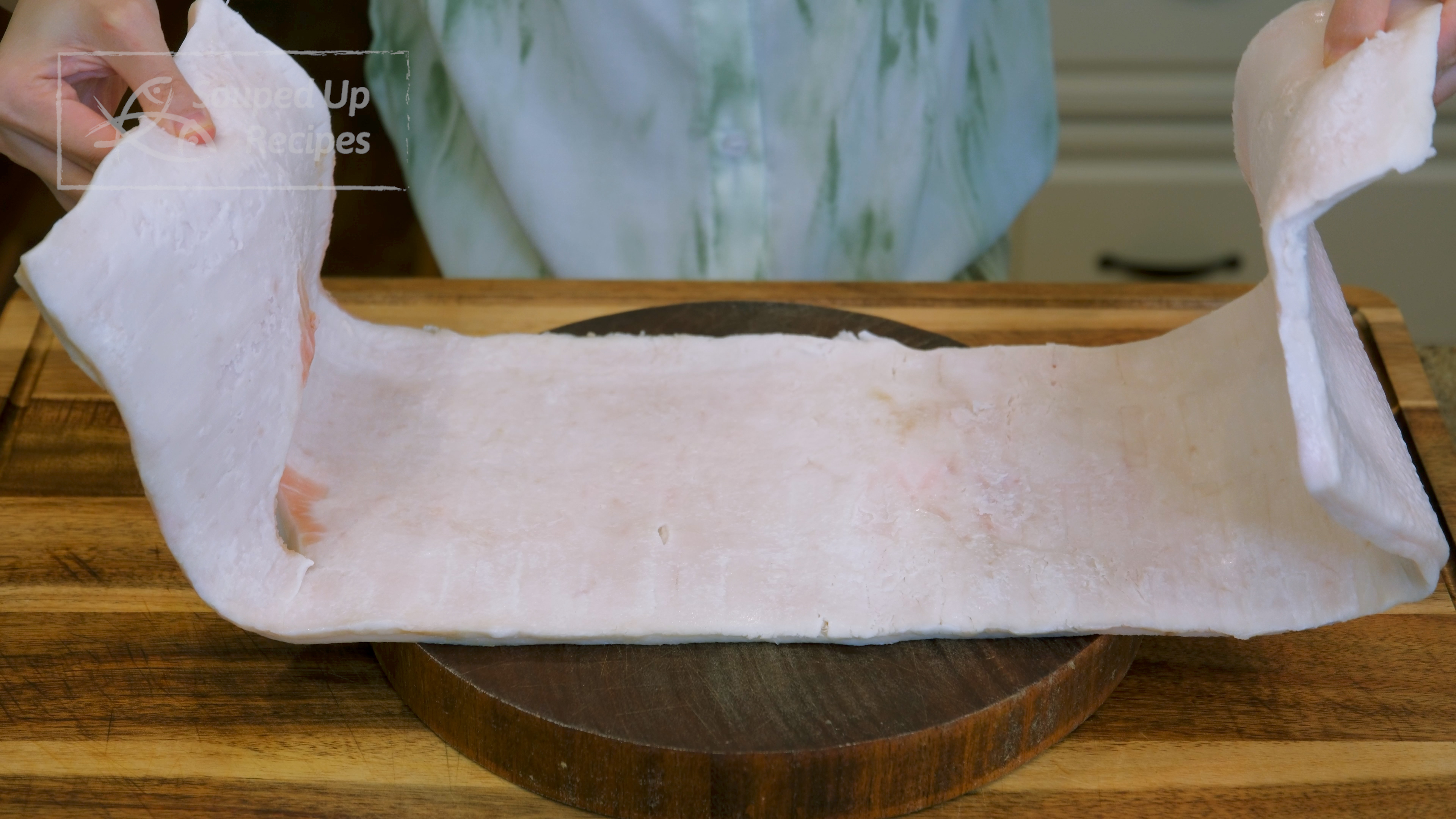 Image of Pork back fat comes from the back part of the pig....