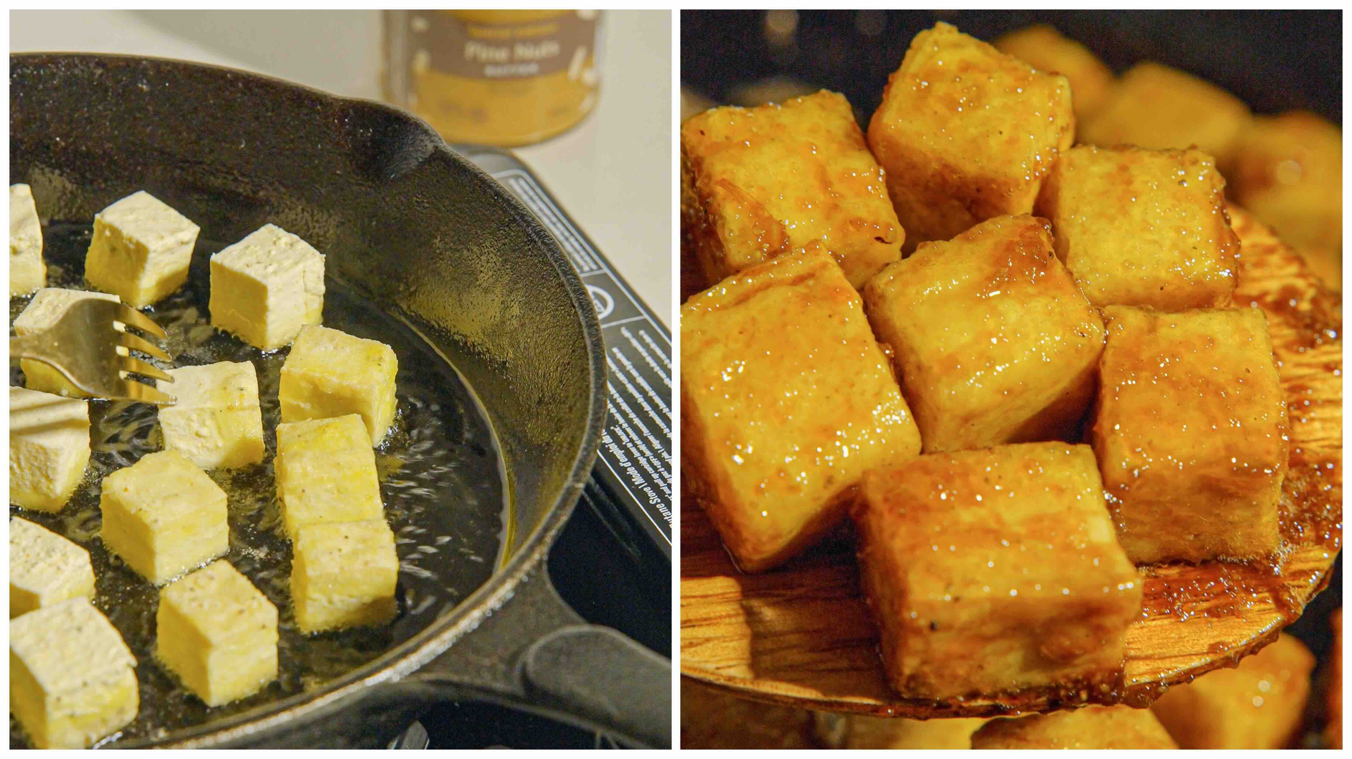 Image of Wrap the tofu in a clean kitchen towel and place...