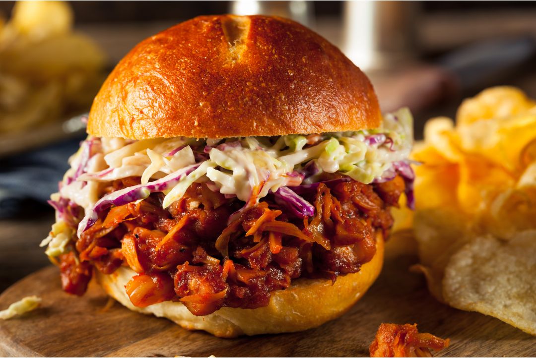 KULA BBQ Chik-Un Sandwich with Homemade Coleslaw