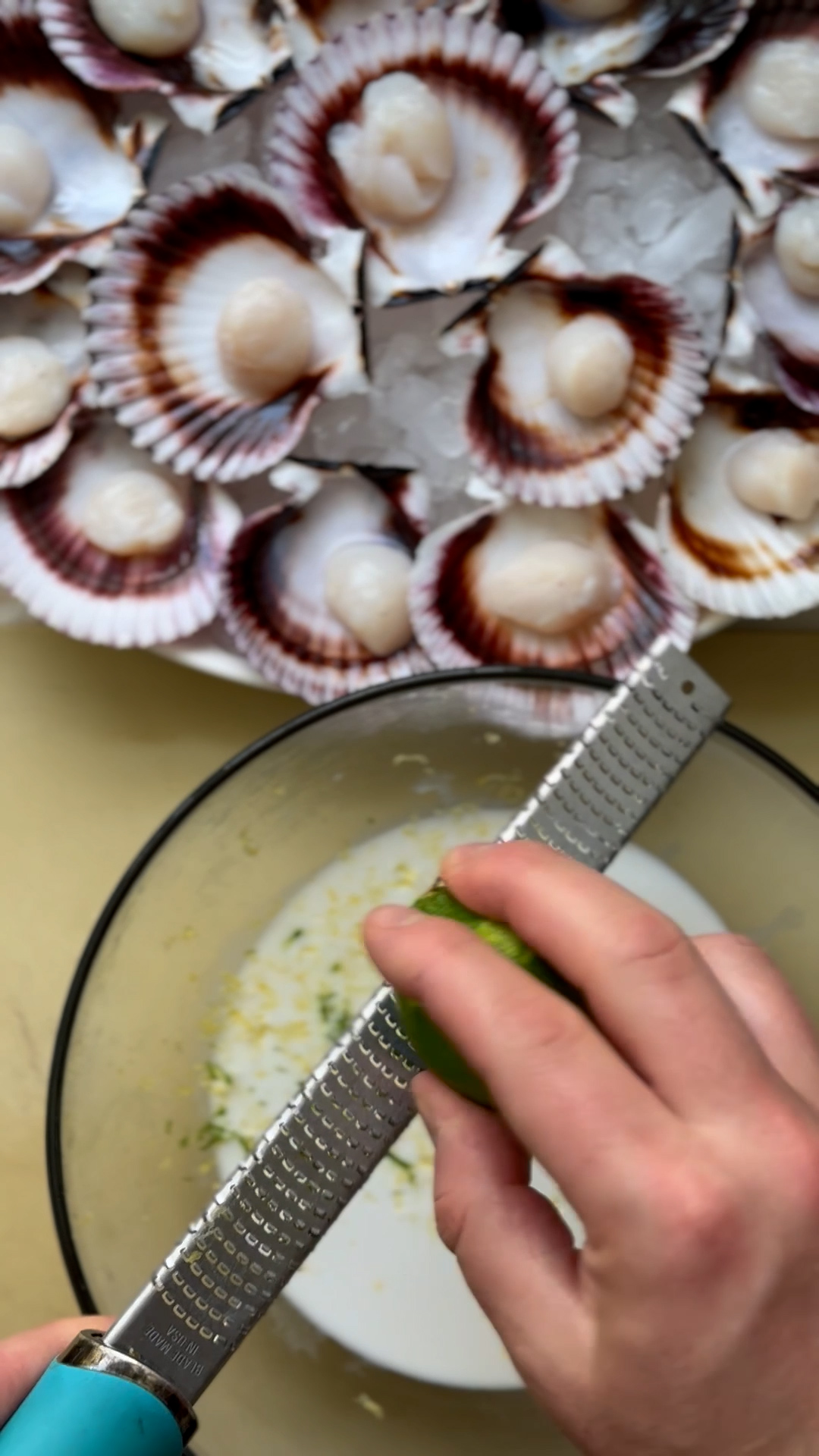 Image of Prepare the sauce base: Pour coconut milk into a bowl....