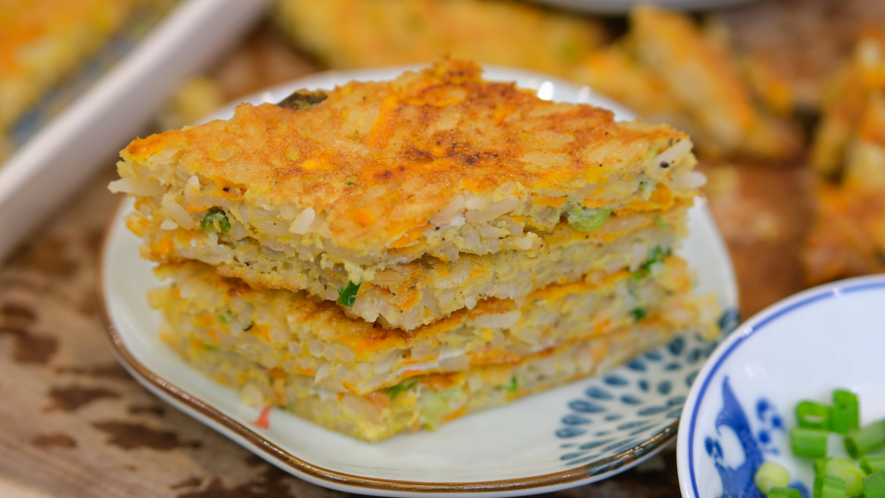 Image of The second recipe is like a crispy rice pancake, which...