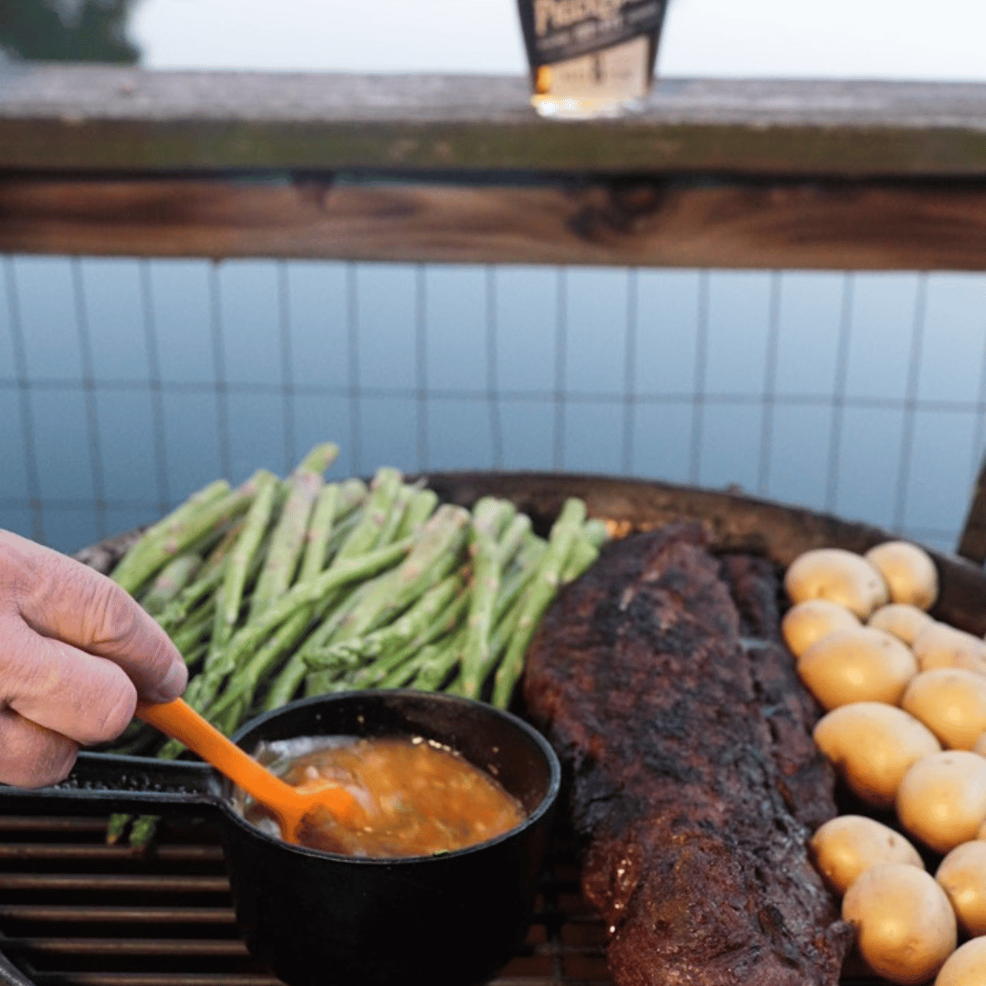 Image of Finish cooking the elk by moving the tenderloin to indirect...