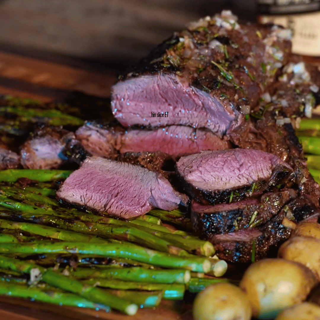 Image of Slice thinly and serve with the remaining tarragon whiskey butter...