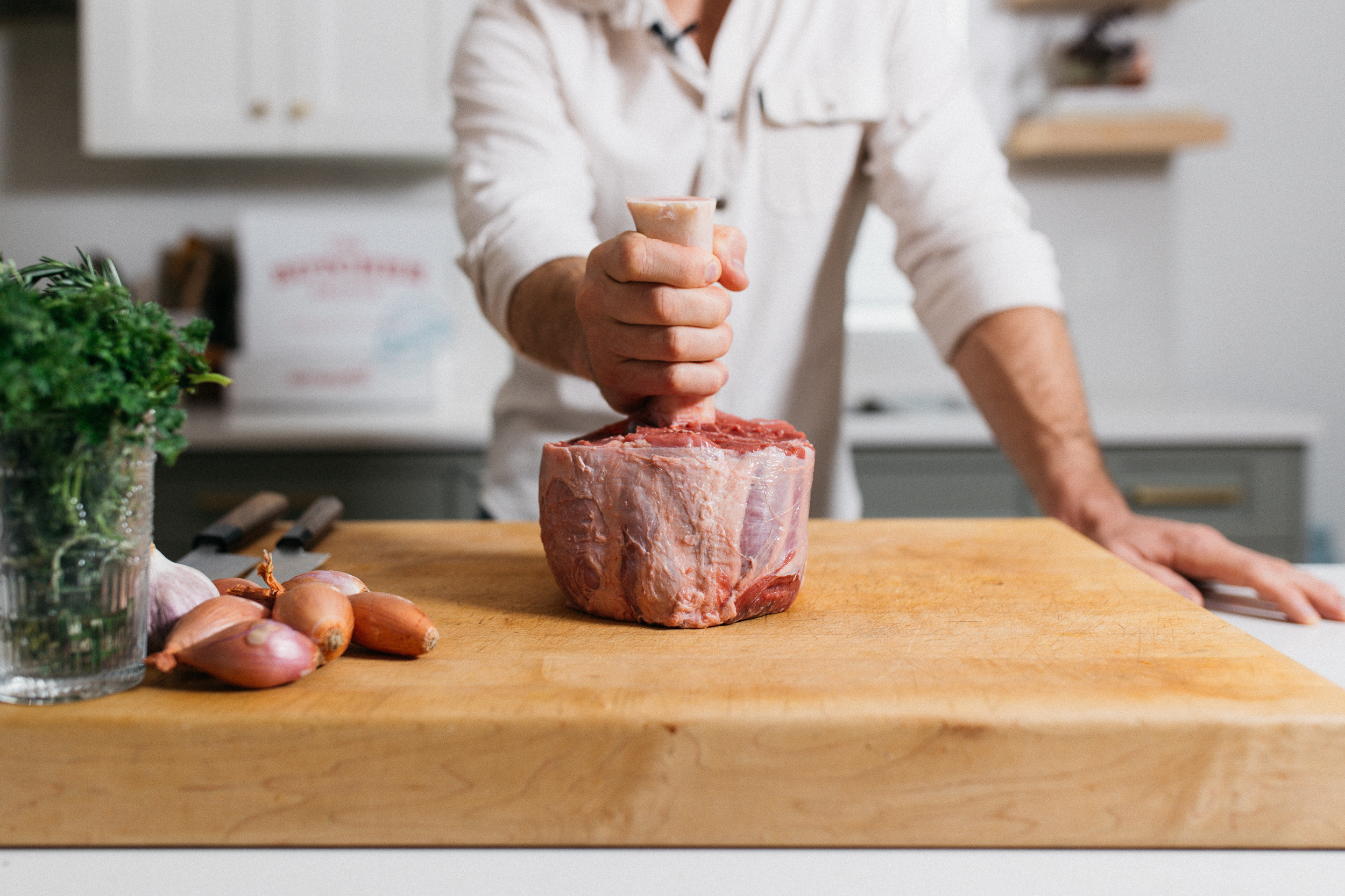 Image of Preparing the Shank: Get your beef beef shank ready by...