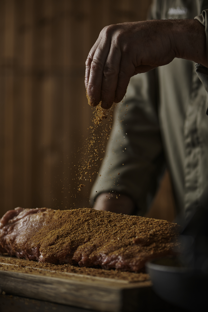 Image of Combine all spices in a small bowl. Remove the membrane...