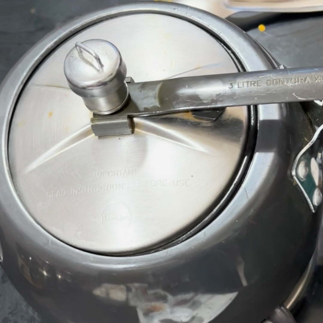 Image of Pressure cook for 3-4 whistles or until the dal is...