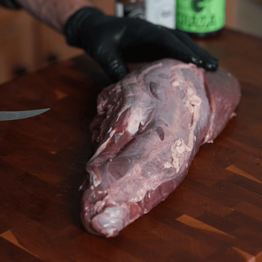 Image of Prep the meat by removing any silver skin and then...