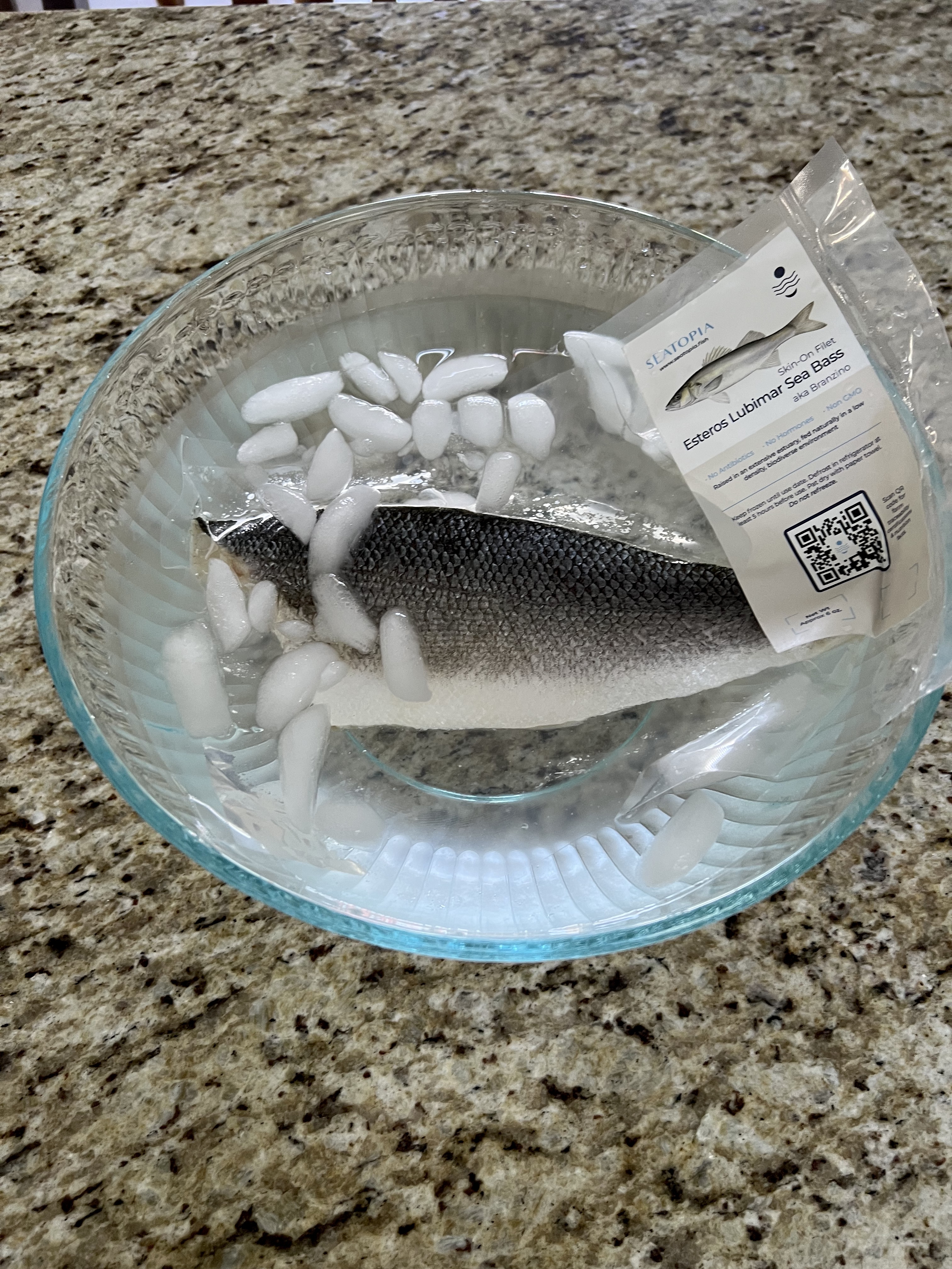 Image of Submerge the vacuum-sealed fillets in the ice bath.