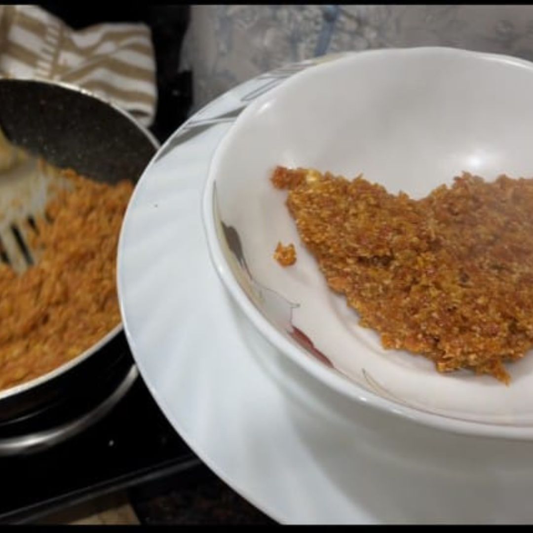 Image of Transfer the Gajar Ka Halwa to a serving dish.