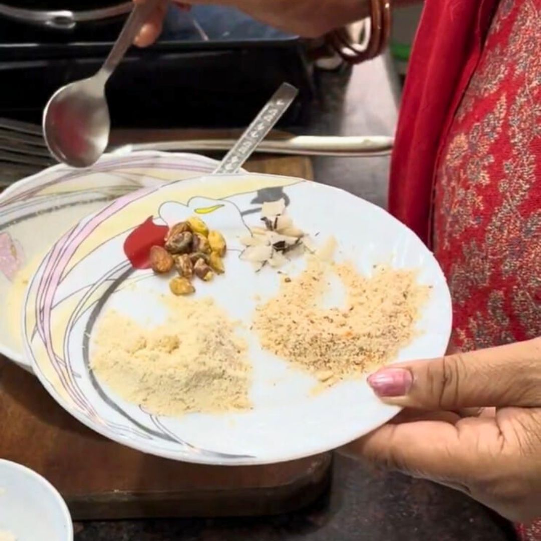 Image of Add cardamom powder, Kesar and other dry fruits