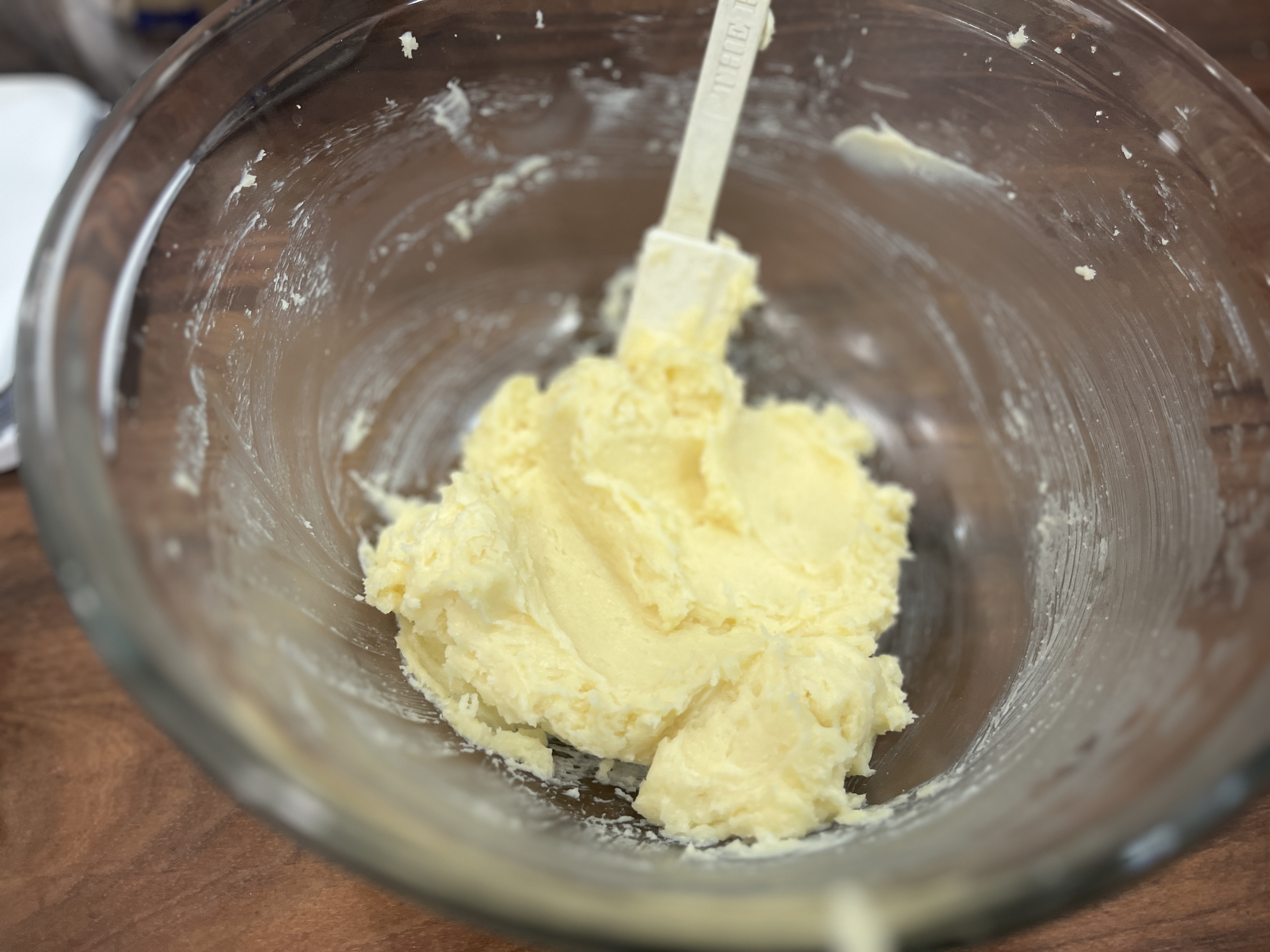 Image of Cream butter, sugar and vanilla until fluffy. 