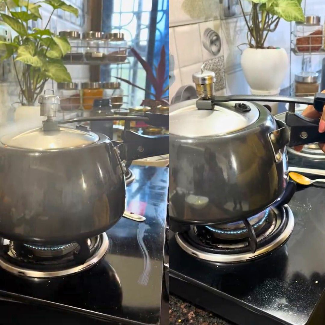 Image of Cover the pan or pressure cooker with a lid. If...