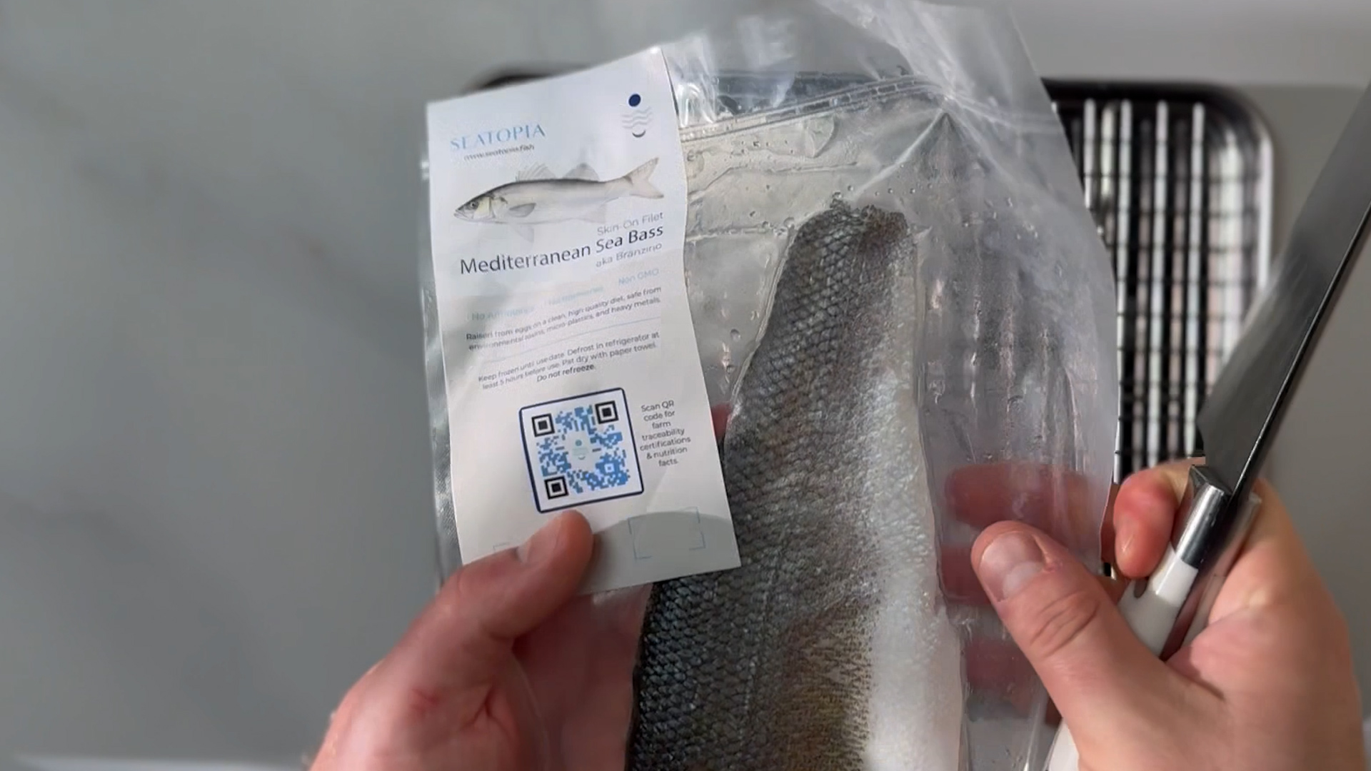 Image of Defrost the Branzino: Properly defrost the Seatopia branzino fillet in...