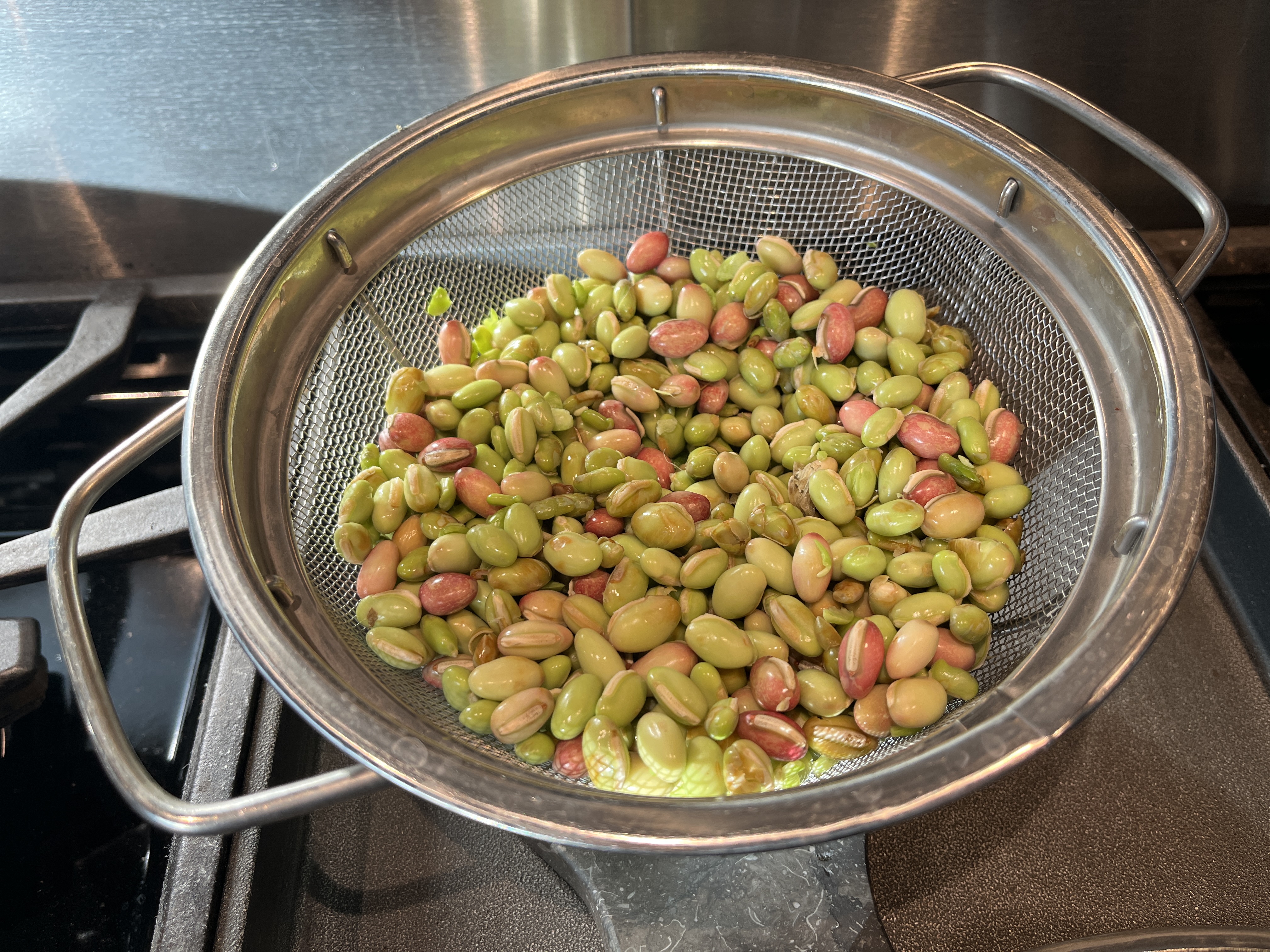 Image of Add fresh Lilva beans and mix well. Add about ½...