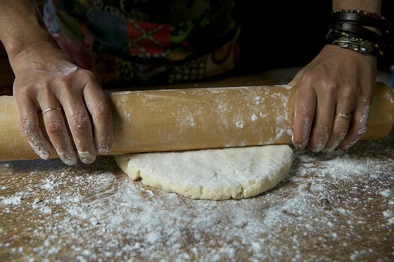 Image of Lightly flour the surface of the dough as well as...