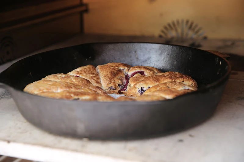 Image of Carefully remove the skillet from the oven.