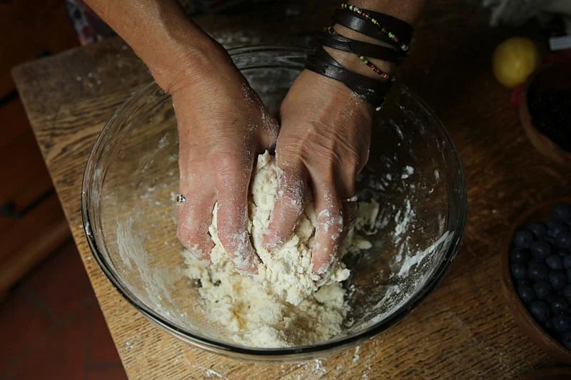 Image of Gently press the dough into a ball.