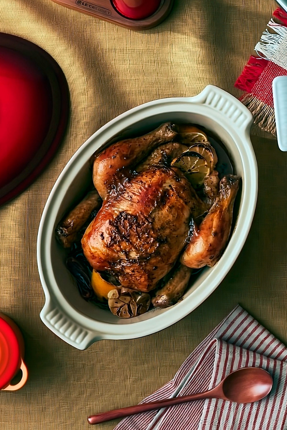 Oven-roasted chicken with a touch of garlic, lemon, and sumac