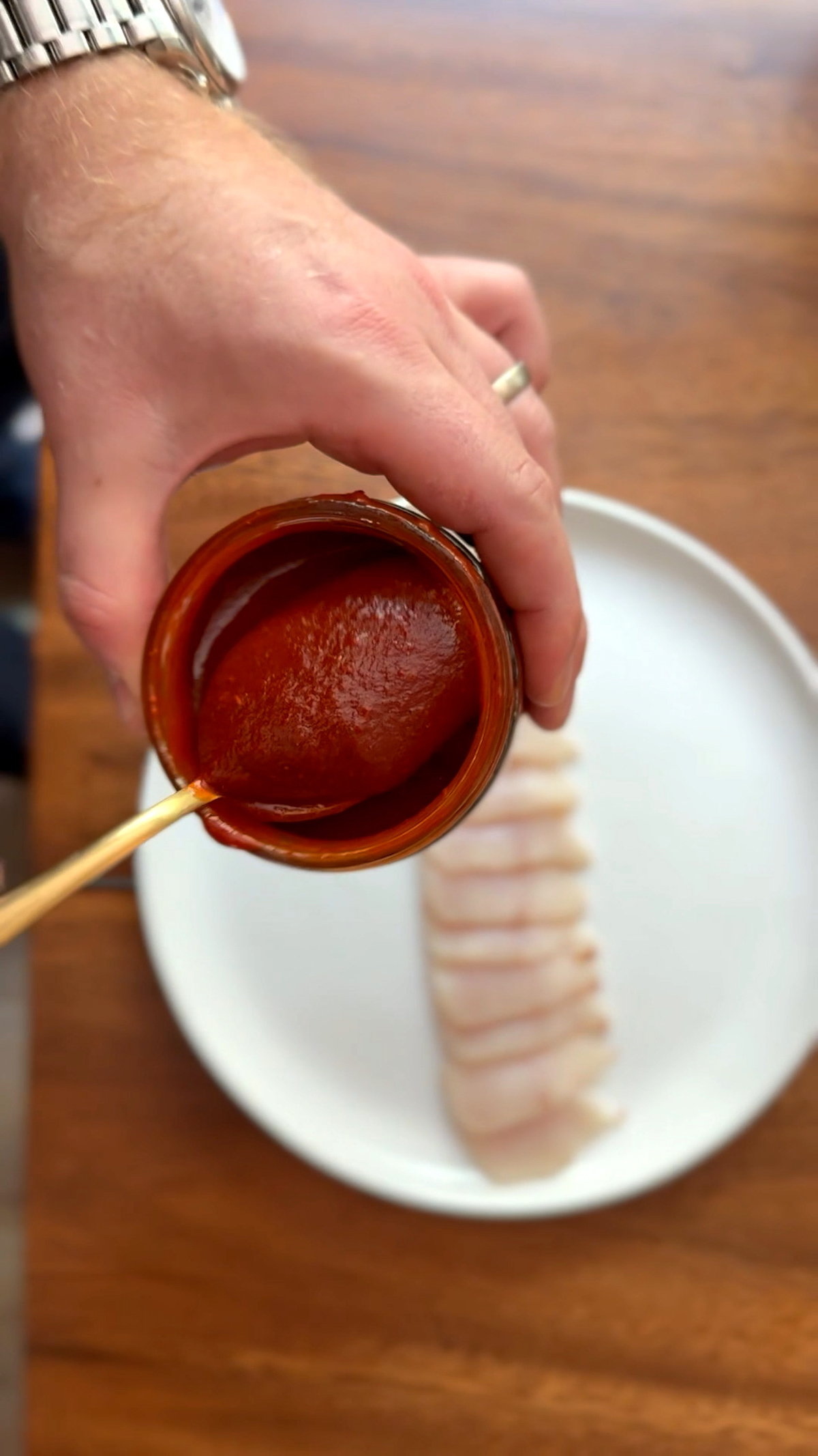 Image of Prep the Ingredients: Slice and deseed fresh ancho chiles and...