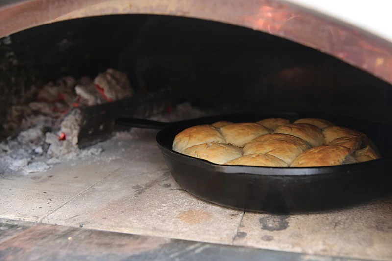 Image of The biscuits are now ready to be pulled out of...