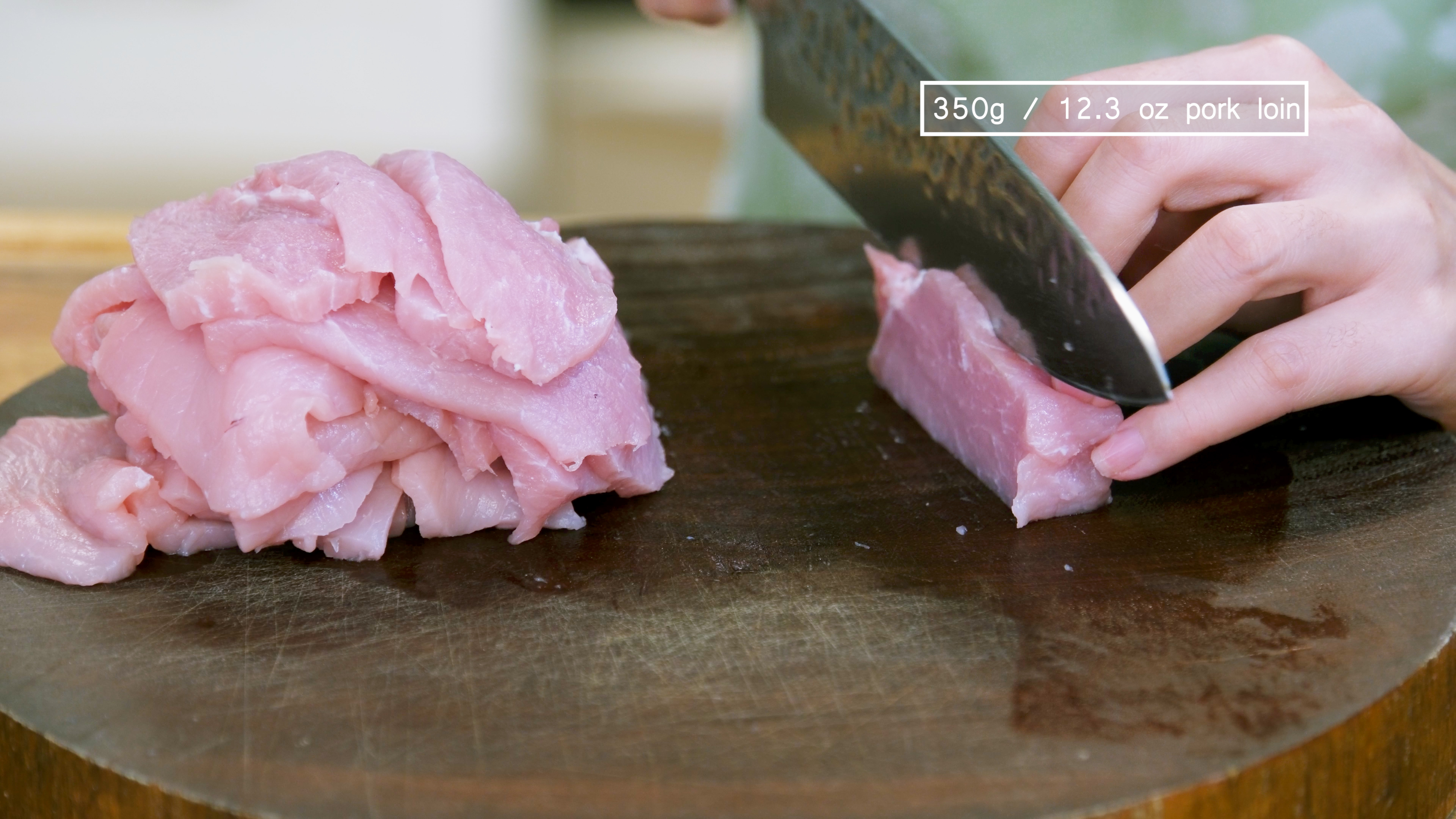 Image of Slice the pork loin into ⅛-inch thick slices. Souped Up...