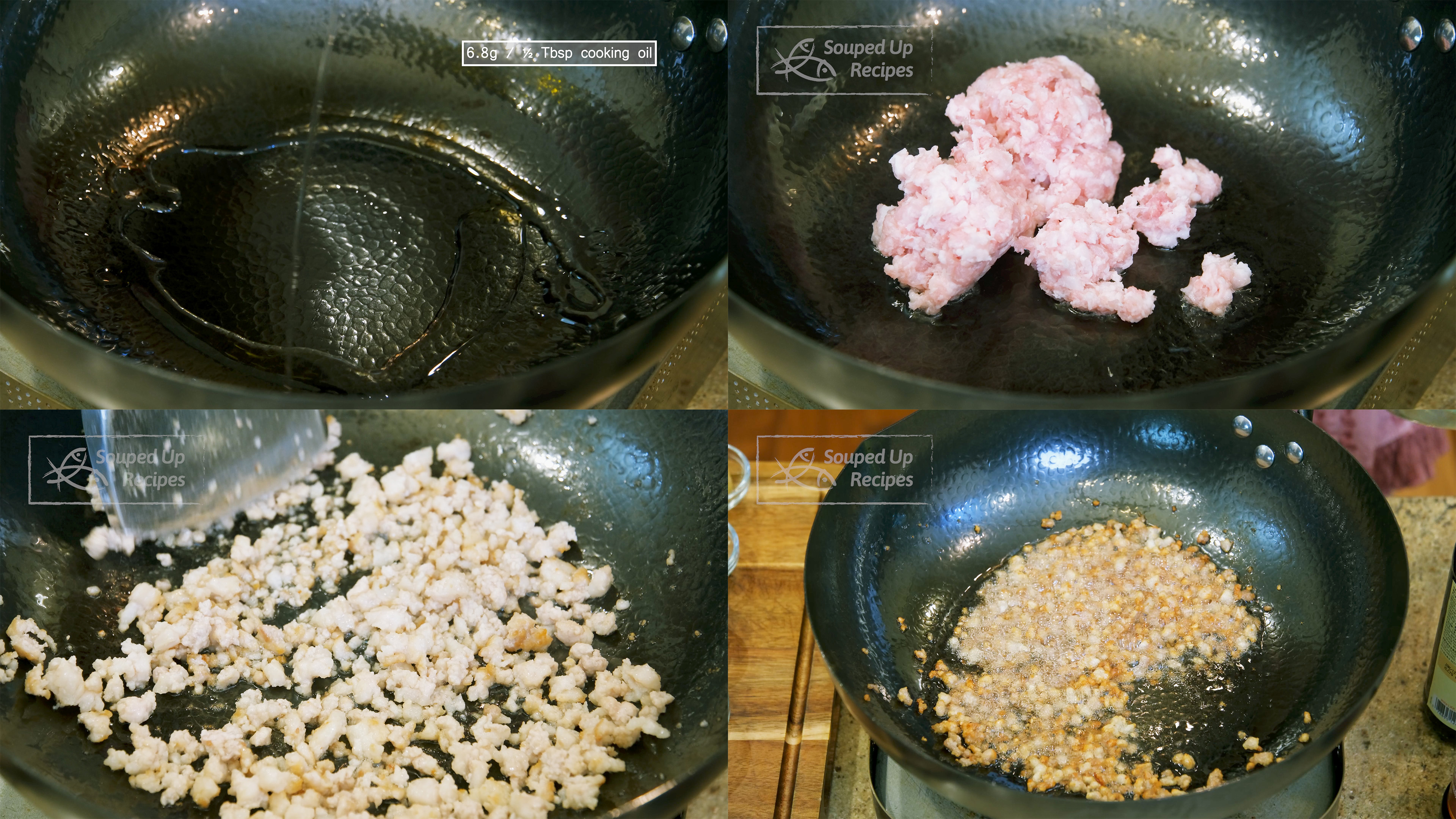 Image of Turn the heat to high and heat the wok until...