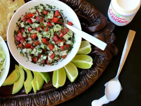 Image of Combine all ingredients into a bowl and season with salt....