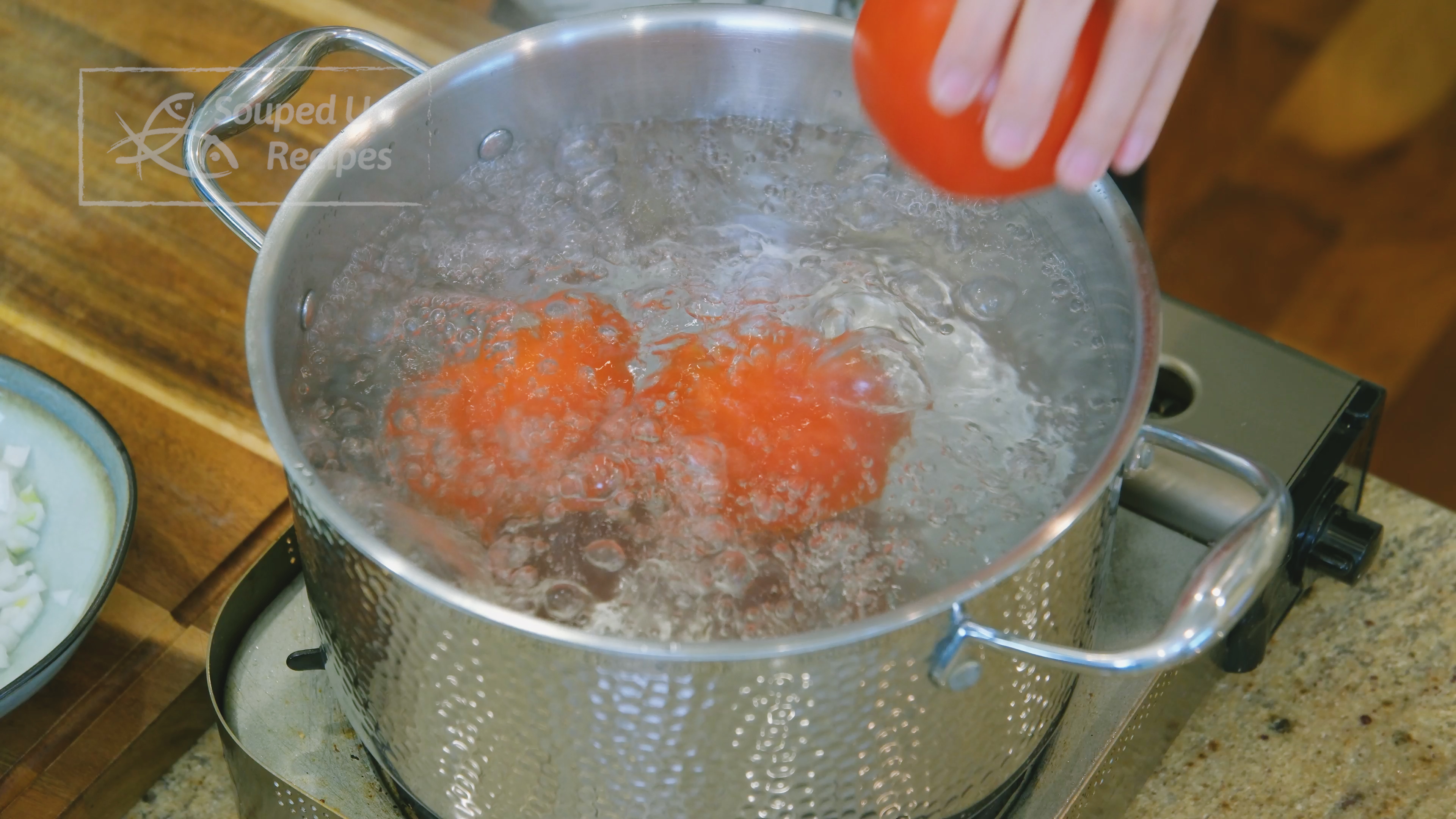 Image of Bring a big pot of water to a boil. Cut...