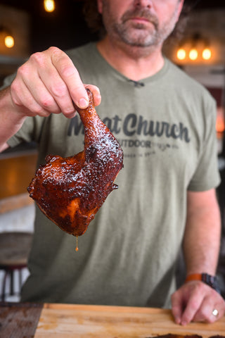 Image of Remove the chicken from the smoker, allow to cool and...