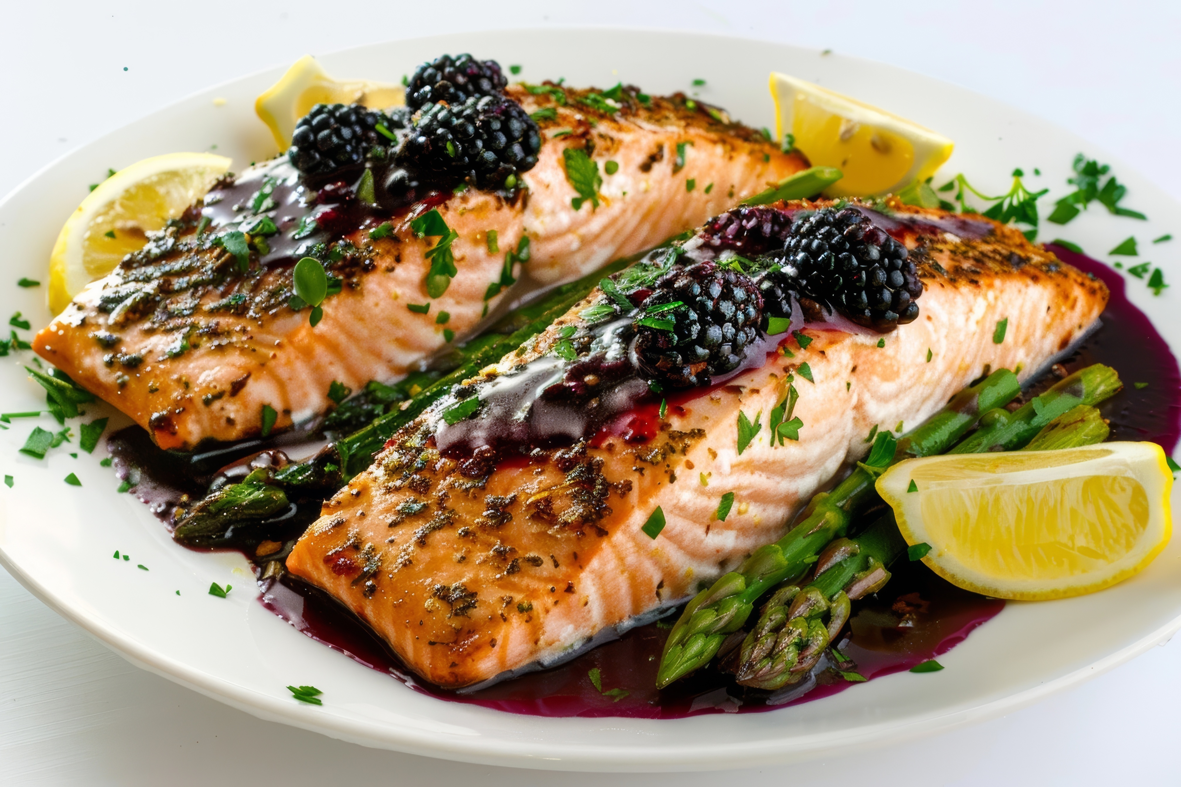 Ginger Blackberry Salmon