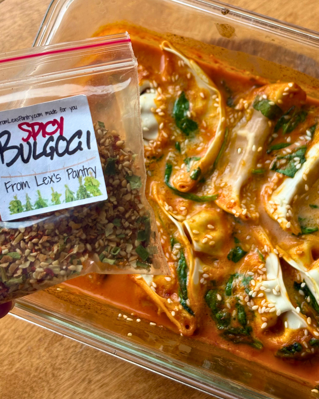 Spicy Bulgogi Dump-and-Bake Dumplings