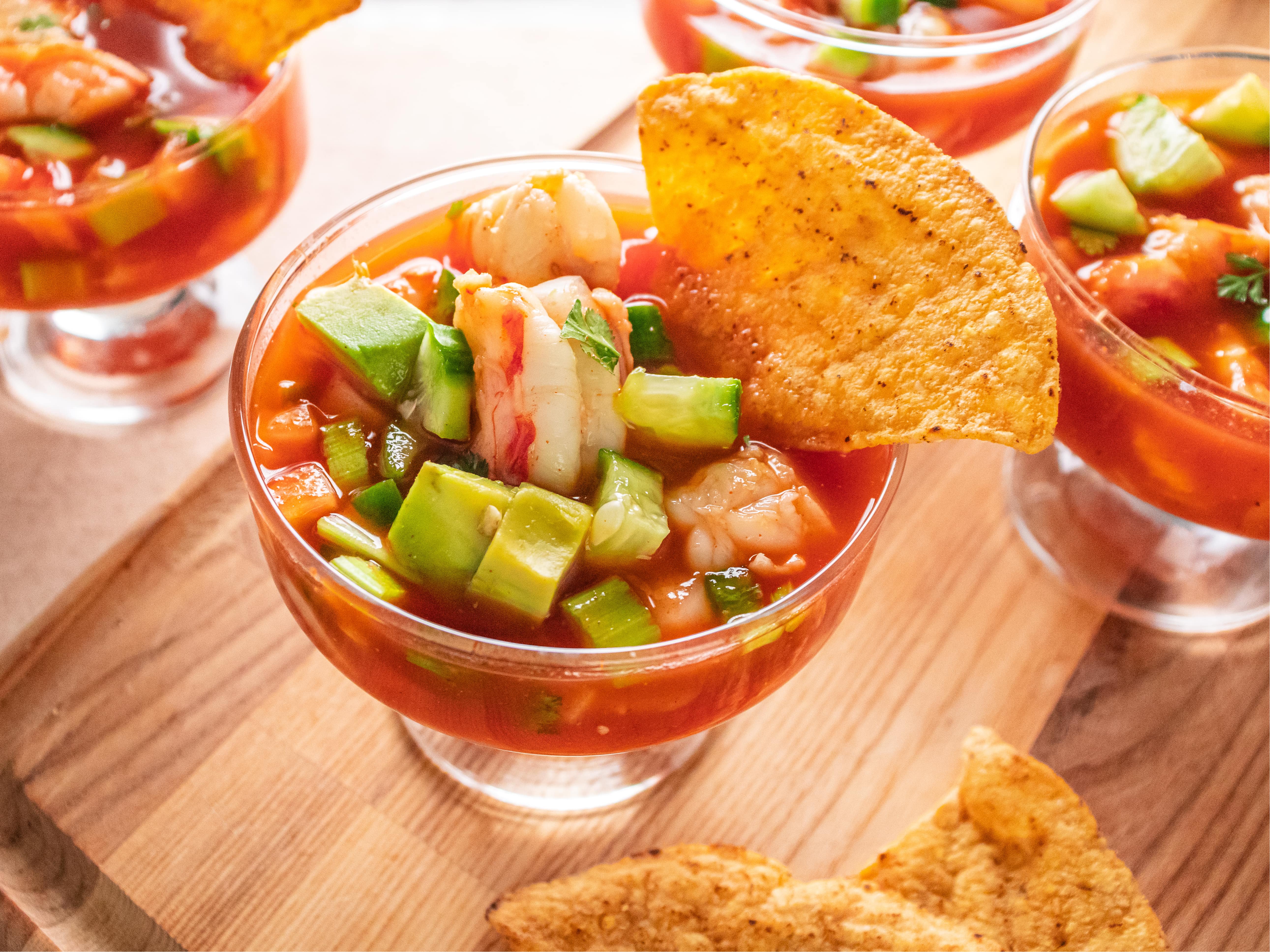 Image of Serve chilled in small bowls or cocktail glasses topped with...