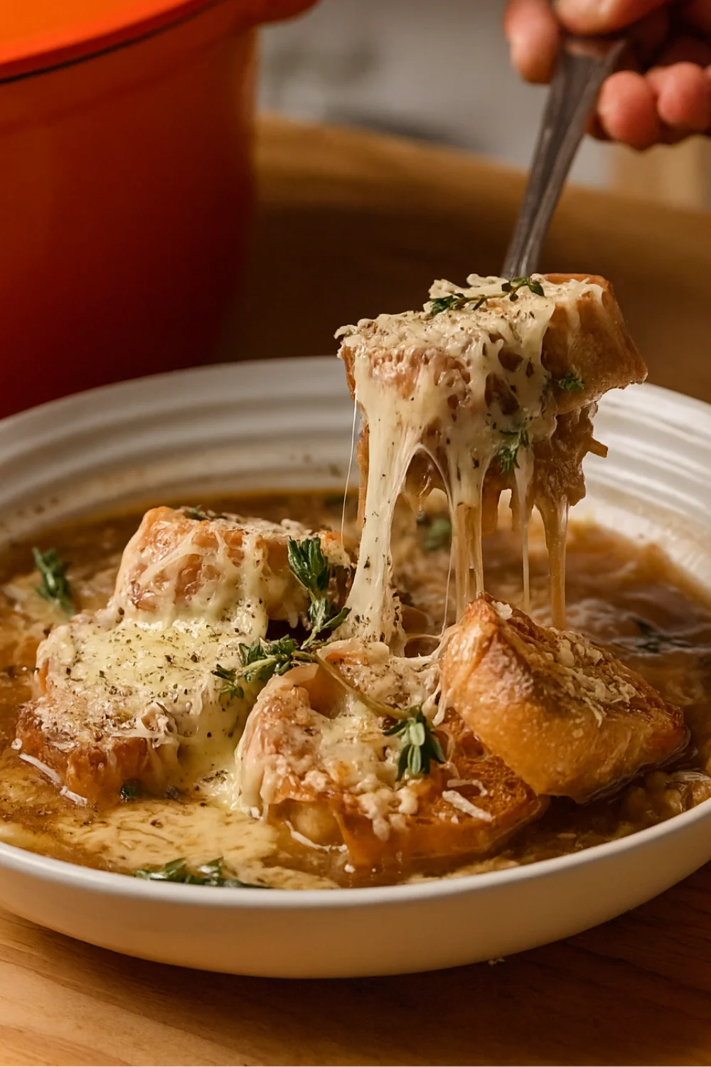 Soupe à l'oignon française