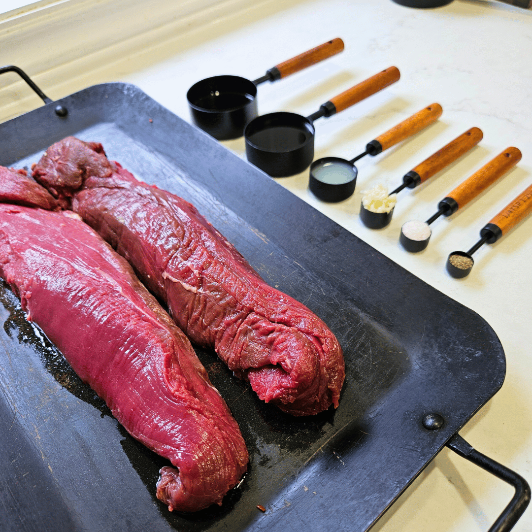 Image of Trim the tenderloin of any silver skin and gather all...