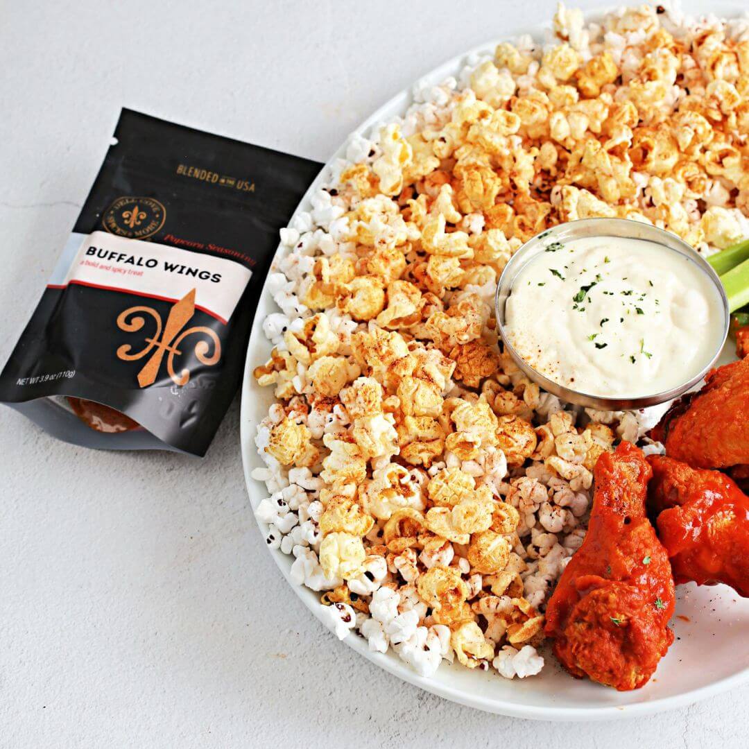 Image of While the chicken wings are baking, in a small saucepan...