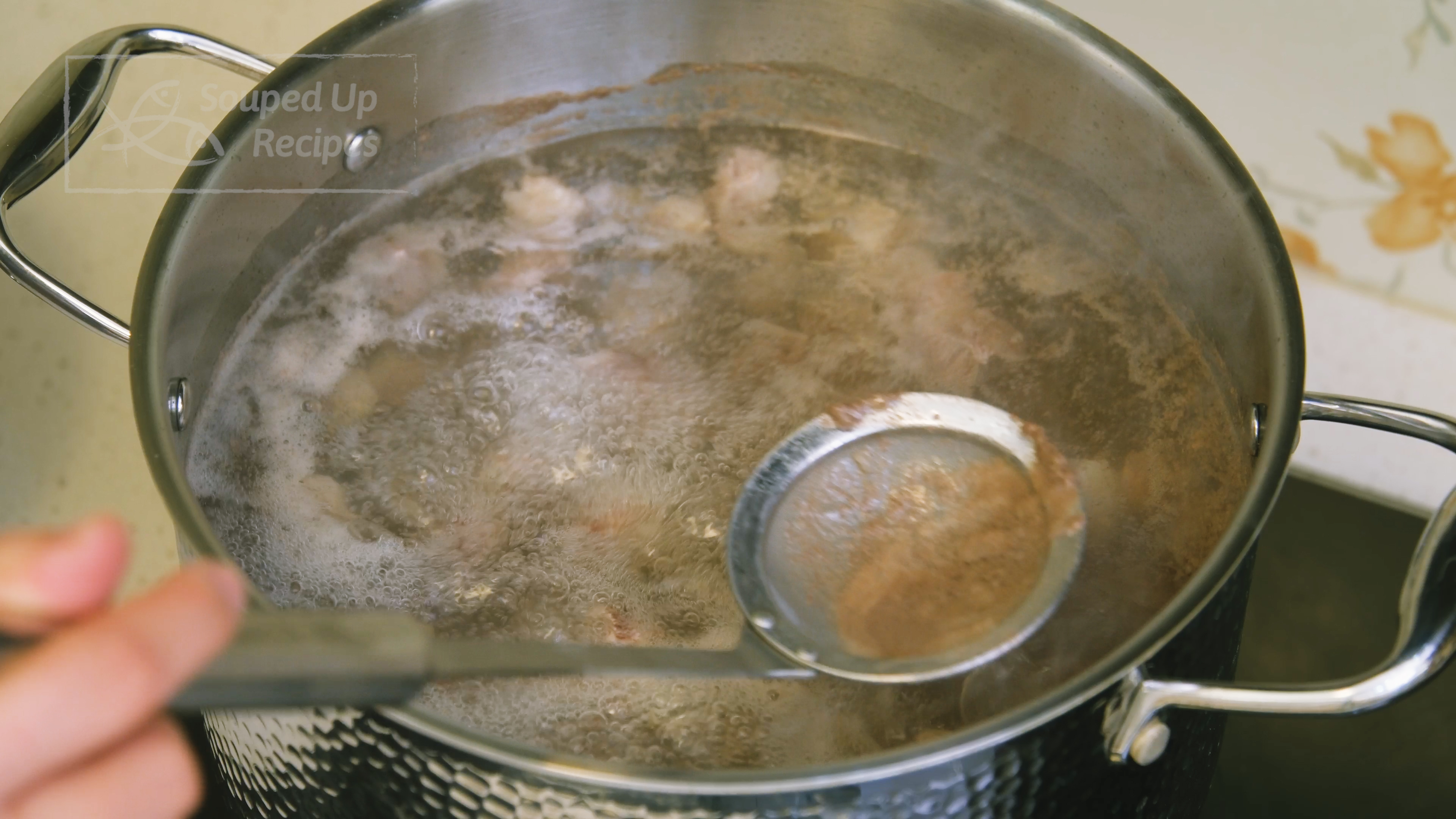 Image of Add the beef to a big stock pot, pour in...