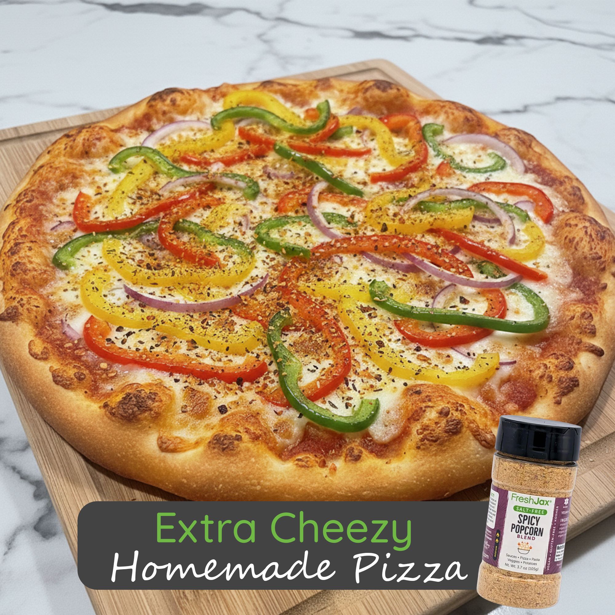 Extra Cheezy Homemade Pizza