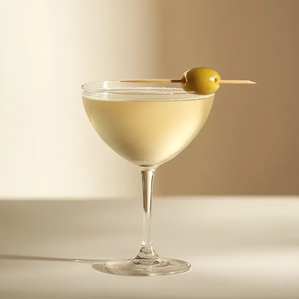 A photo of the Genteel Gin Martini cocktail containing Beefeater London Dry Gin, Noilly Prat Dry Vermouth in a Martini.